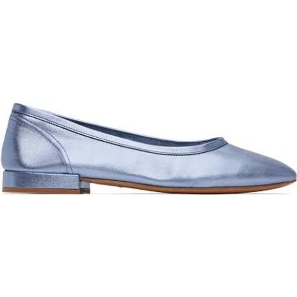 Maryam Nassir‎ Zadeh Women's Serafina Flat Metallic Lavendar Round Toe Flat EU41 - Picture 3 of 7